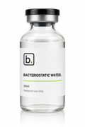 Bacteriostatic mixing water, 10ml multi-use vial with 0.9% benzyl alcohol, for reconstituting research peptides