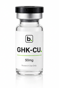 GHK-Cu copper peptide vial, 60mg / 3ml research-grade lyophilised powder, made and tested in the UK
