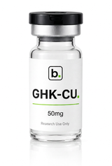 GHK-Cu copper peptide vial, 60mg / 3ml research-grade lyophilised powder, made and tested in the UK